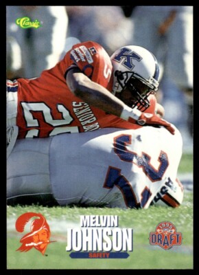 1995 Classic NFL Rookies #82 Melvin Johnson Rookie Tampa Bay