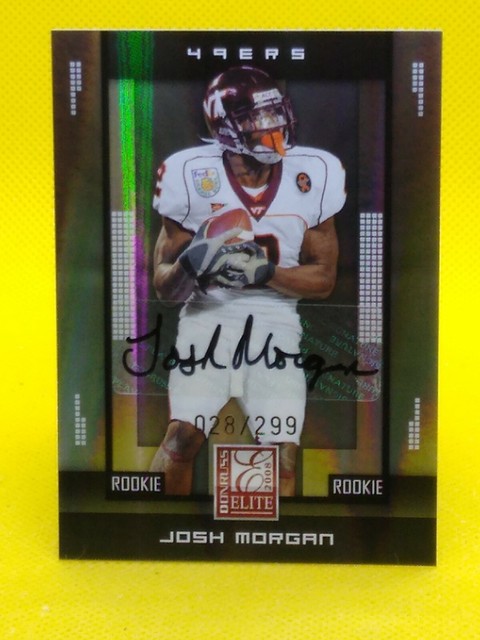 Josh Morgan 2008 Donruss Elite ROOKIE AUTOGRAPH #174 ***28/299***