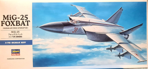 Hasegawa HAD04 MIG-25 Foxbat Modellbausatz - Sowjetischer Kampfjet