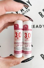 Lip Balm with Sunscreen SPF30 NEW Strawberry 2 Tubes