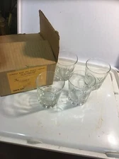 4 Vintage Libby Glassware Chivas Regal Glasses NIB Barware New Old Stock