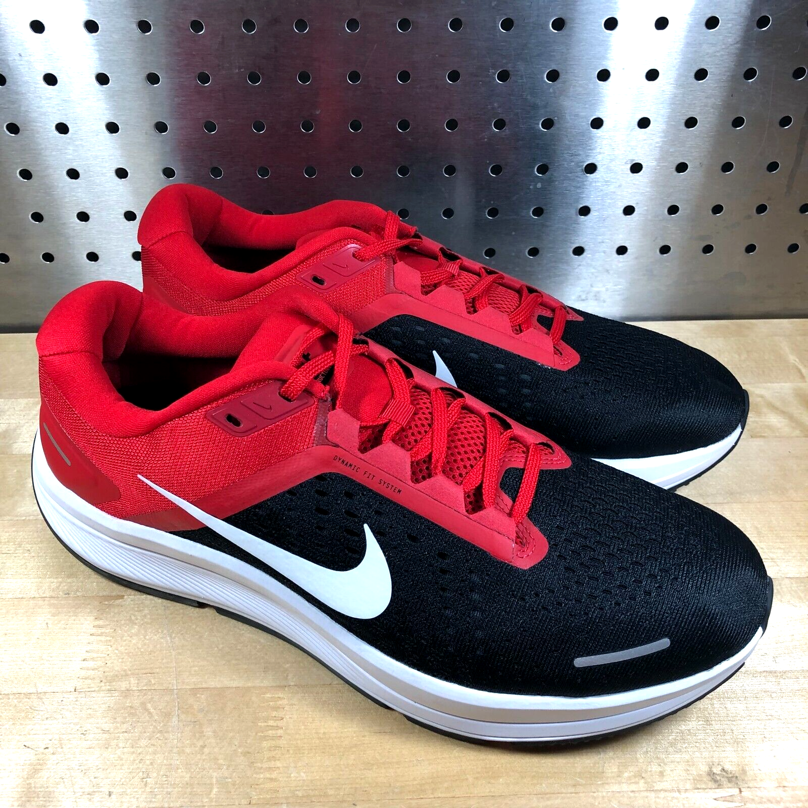 New Nike Air Zoom Structure 23 University Red Black CZ6720-008 Men's Size 10
