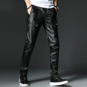 skinny leather pants mens