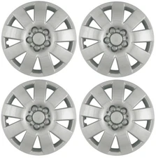 NEW 2003-2004 Toyota COROLLA 15" 9-spoke Hubcaps Wheelcover Silver SET of 4