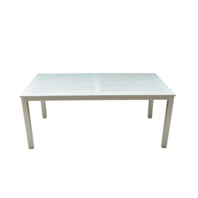 Skyline White Aluminum Outdoor Rectangle Dining Table