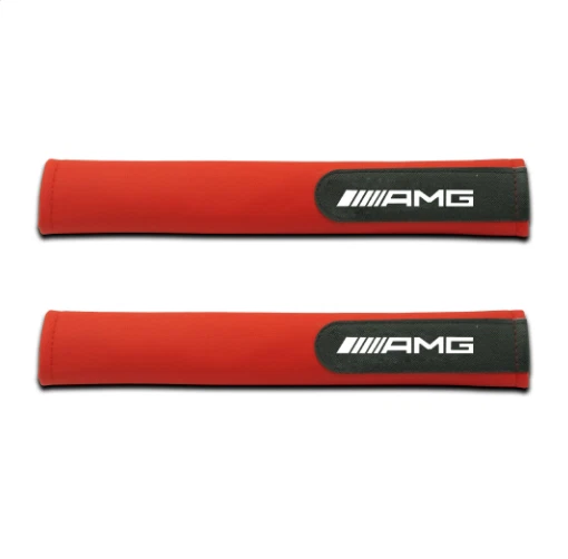 Protector de almohadilla protectora de cinturón de seguridad de coche de felpa suave 2 piezas para Mercedes-Benz AMG Foto 3 de 4