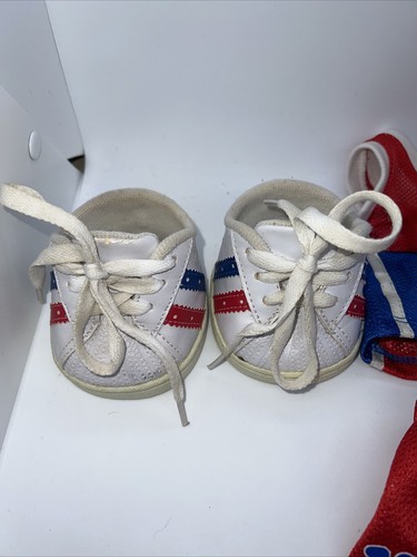 Build a Bear Red/Blue/White NBA 00 Uniform with shoes! - Picture 2 of 7