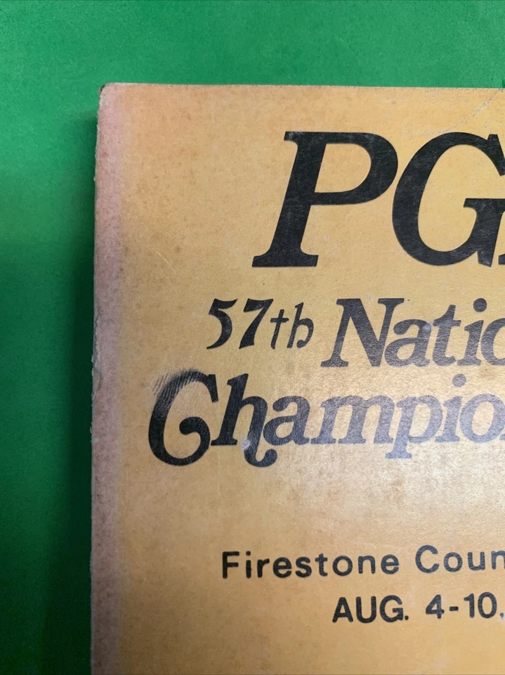 Casi como nuevo 1975 57º Programa de Campeonato de la PGA Firestone CC Jack Nicklaus 4ª PGA Foto 2 de 4