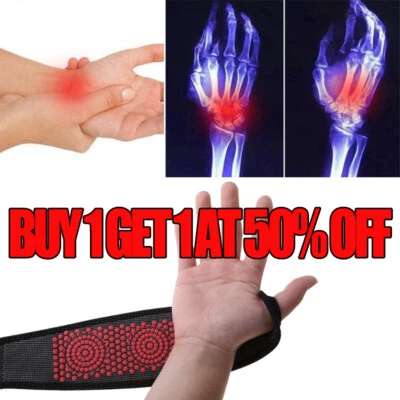 Hand Wrist Heating Pain Relief Wrap Arthritis Support Brace Carpal Tunnel Sprain