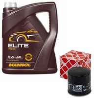 MotoröL Set 5W40 5 Liter + ÖLfilter 108330 FüR Audi A1 A3 Sportback 1.4 Tfsi