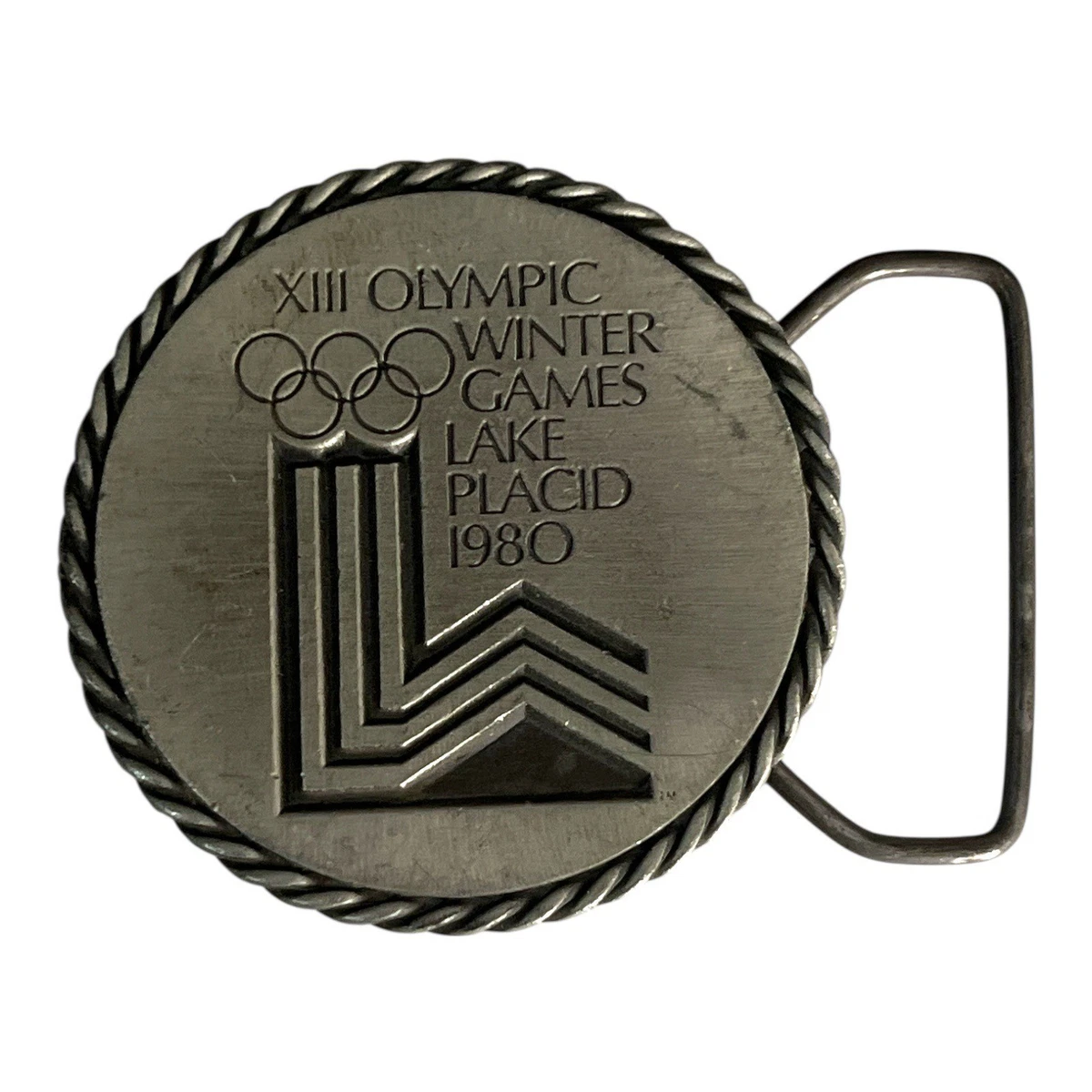 Figure Skating Lake Placid 1980 Belt Buckle Belt buckle month JD was the preferred equipment supplier  main image 3