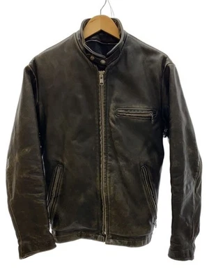 Schott Single Riders Chaqueta Cuero Negro 4136 - Imagen 1 de 4