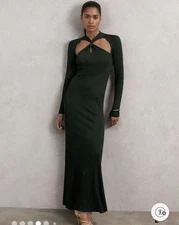 reiss dress xs Vivienne Cut Out Knitted Maxi Dress $345