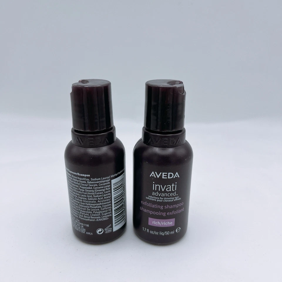 2x Aveda Invati Advanced Exfoliating Shampoo Rich (Travel Size)  50ml/1.7oz each - Image 2 of 2