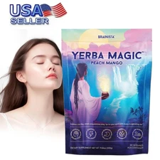 Yerba Magic Yerba Mate Instant Tea Powder - Peach Mango Flavor - 30 Servings