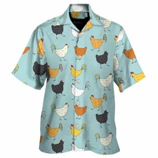 Chicken Unisex Hawaiian Shirt