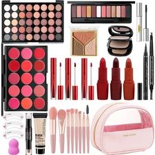 All-in-One Makeup Kit for Women - Portable Set for All Skill Levels