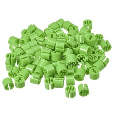 200pcs Clothes Hanger Marker Blank Fit 3.5mm Rod Garment Coding Bright Green