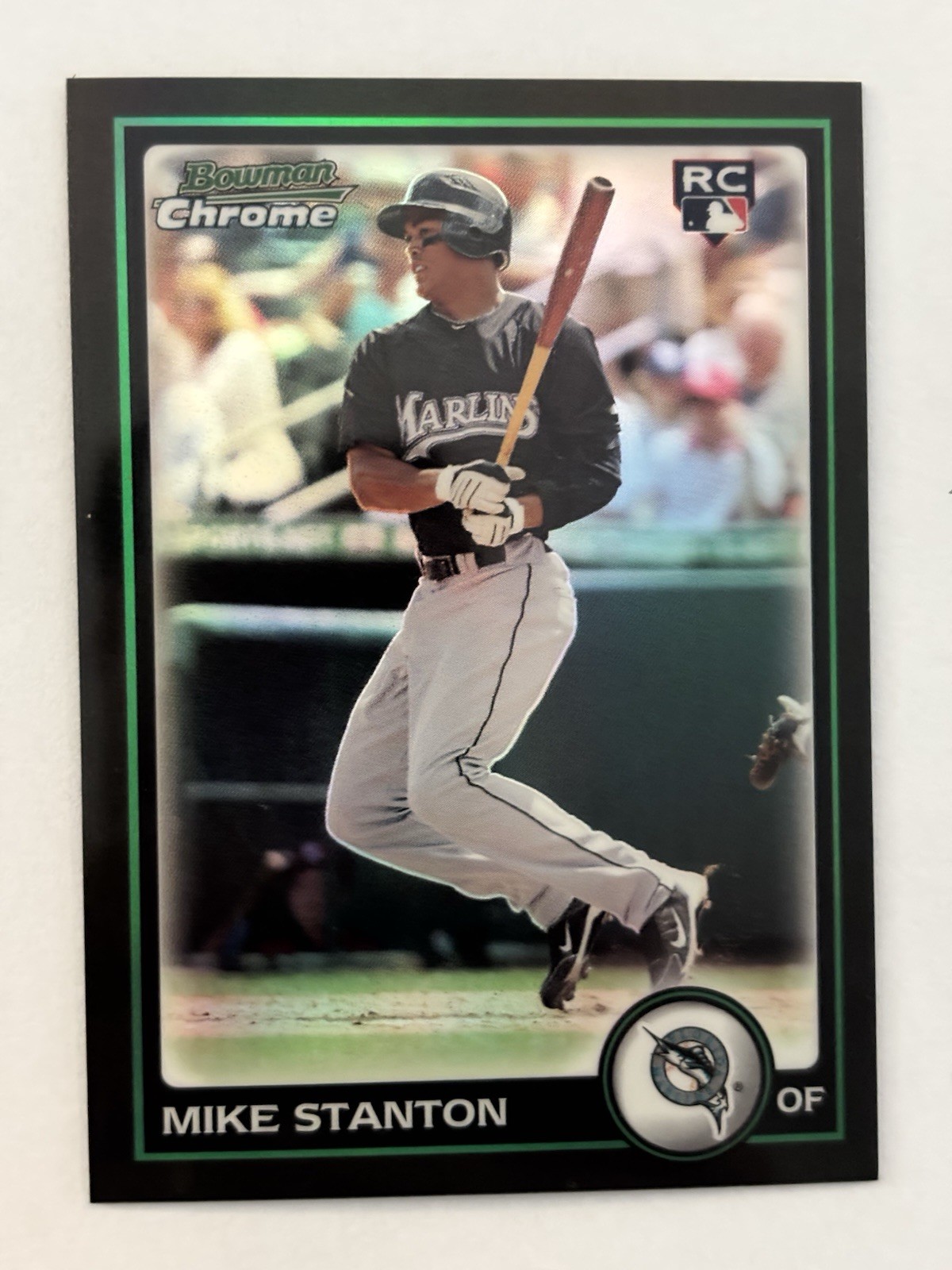 2010 Bowman Chrome - Giancarlo Stanton #198 Refractor Mike on Card (RC)