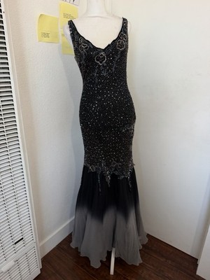 Aspeed Vintage Beaded 100% Silk Dress Women s Size Small