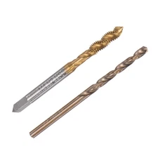 M4 x 0.7 3.3mm Drill Bit Spiral Flute Tap for ALUMINUM Machine Screw Thread Tap