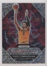 2021-22 Panini Prizm Draft Picks Fireworks Circles Prizm Cade Cunningham #1 o7m