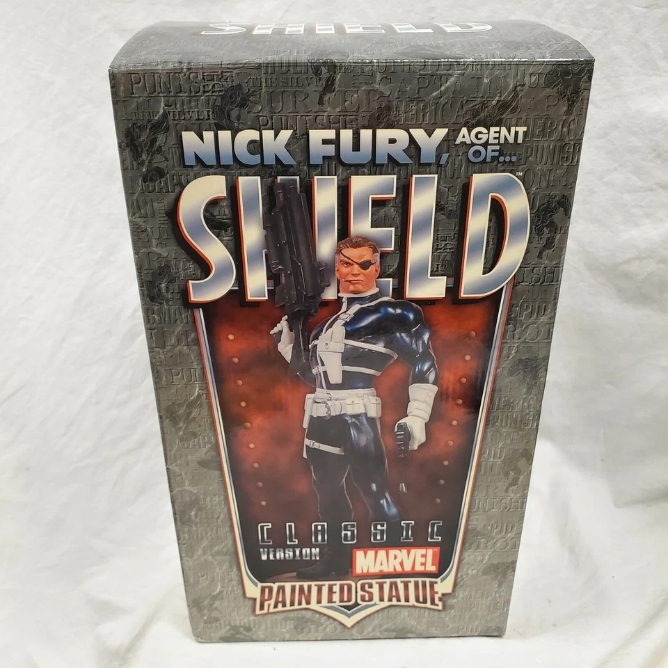 鲍文·漫威复仇者盾牌美国队长“尼克·弗瑞”偷偷版雕像 — 第 2/4 张图片