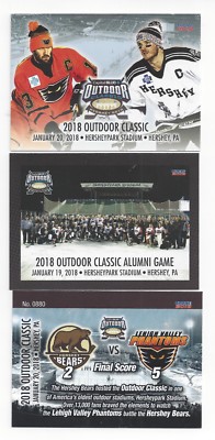 2018 AHL Outdoor Classic 45 card set Hershey Bears vs. Lehigh