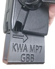 KWA MP7 Airsoft GBB Odin Speedloader Adapter (Black)