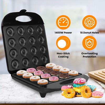 16 Holes Mini Donut Maker Machine 60Hz Doughnut Maker Pancake Maker for Breakfas