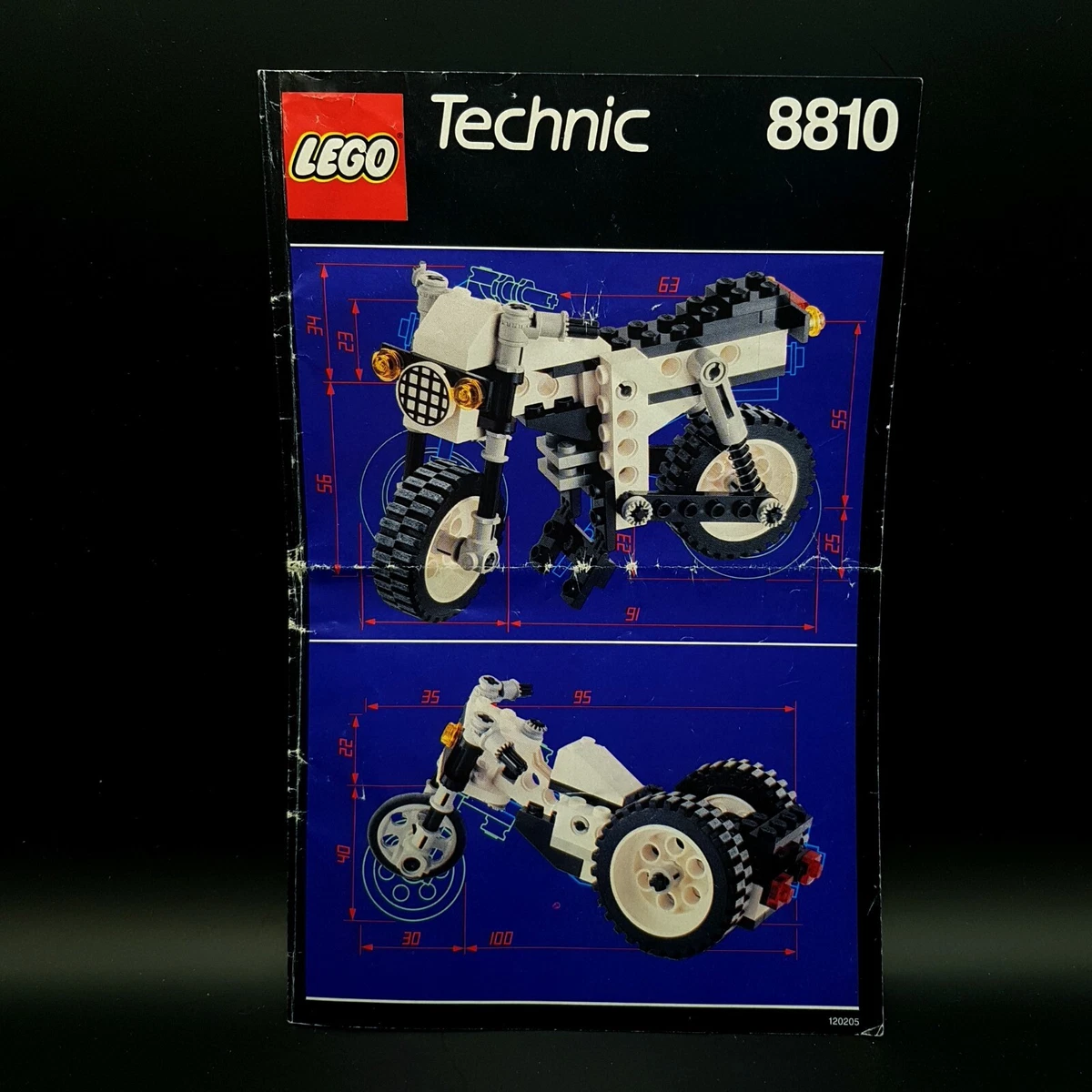 Lego Technic 8810 Cafe Racer Motorrad Bauanleitung von 1991 eBay