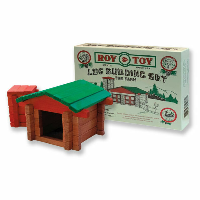 roy toy log building set
