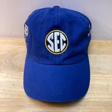 SOUTHEASTERN CONFERENCE (SEC) "Top of the World" Blue Strapback Hat *ALL TEAMS*