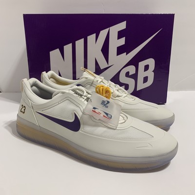 NEW Nike LeBron SB Nyjah Free 2 NBA Skate Shoes Lakers Mens DA3439-100 SIZE  13 | eBay