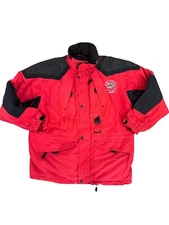 Vintage 2000 Atlanta Super Bowl XXXIV Security Marker Red Field Jacket XL