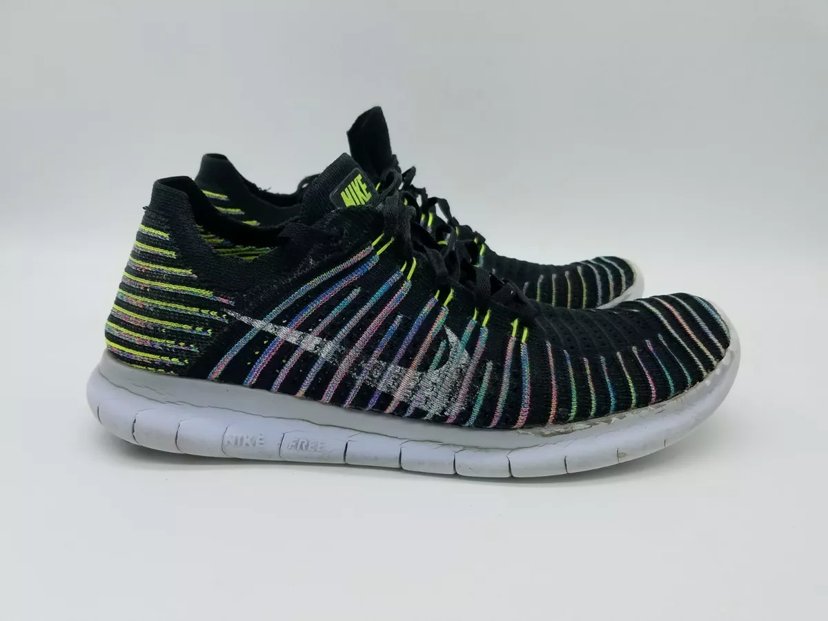 Nike Free RN Flyknit Men&#039;s Running Volt Blue 831069-003 Sz 10 | eBay