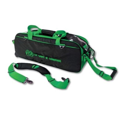 Vise Black/Green 3 Ball Tote Bowling Bag