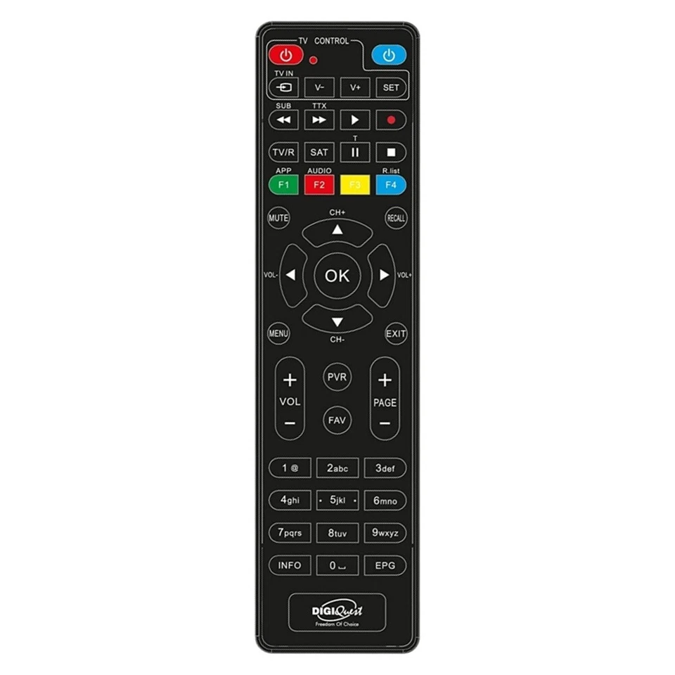 Tivusat HD Fernbedienung für Digiquest Q30 Original Mobilteil italienisches TV