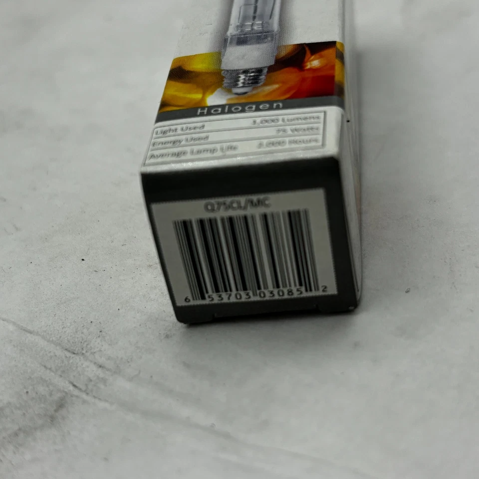 Sunlite 03085 Q75CL/MC T4 BULBY 75W-E11 Base CLEAR 120V - Image 3 of 4