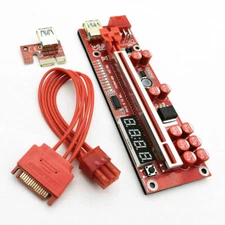 1 X Riser USB 3.0 PCI-E 1X to 16X Adaptor 6PIN V013 PRO