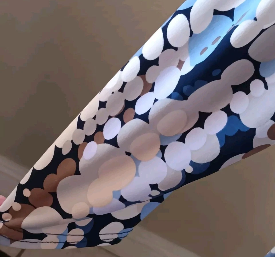 DRESS BARN 3/4 Sleeve Dress V Neck Multicolored Size 12 - Image 4 of 4