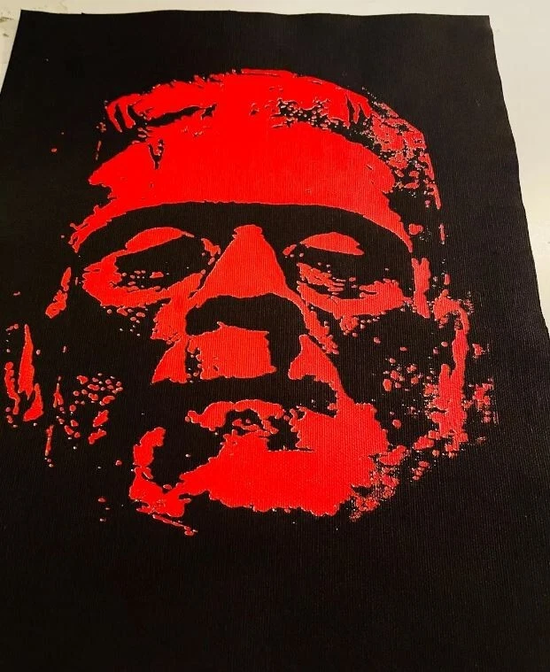 HORROR movie sew on back patches black fabric white ink , horror back patch - Image 4 of 4