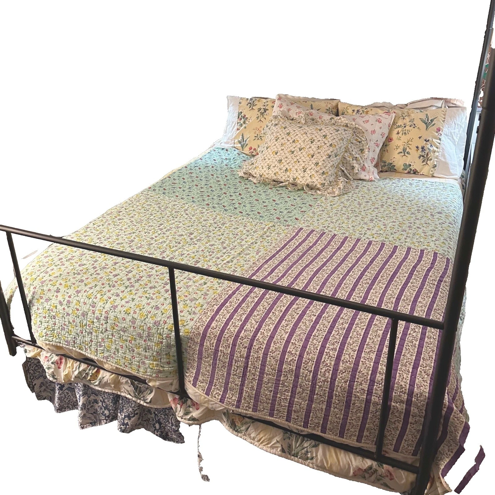 Handmade Floral Twin Extra Long Quilts, Bedspreads & Coverlets