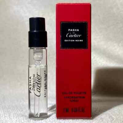 4x Pasha De Cartier Edition Noire Eau De Toilette Sample Spray 2 ml each  NEW