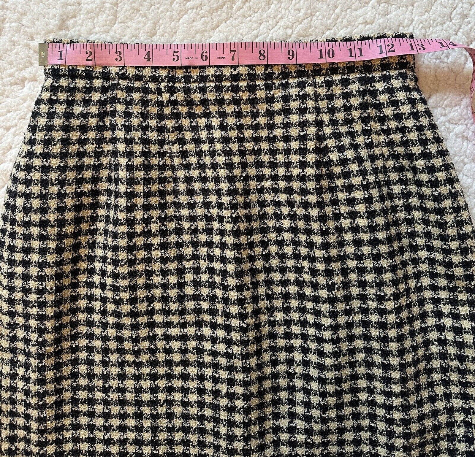 VTG Carlisle Pencil Skirt Wool Blend Textured Bla… - image 5