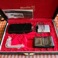 Minolta 16 MG Subminiature Film Camera Set with Display Case