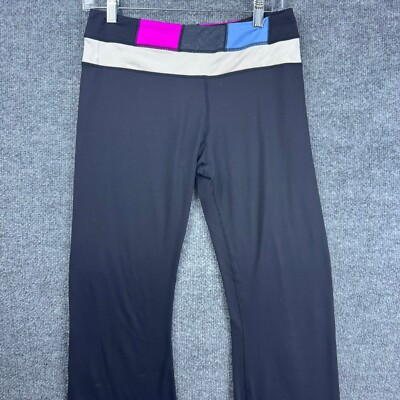 lululemon Pants Womens Size 28 Black Mid Rise Elastic Waist