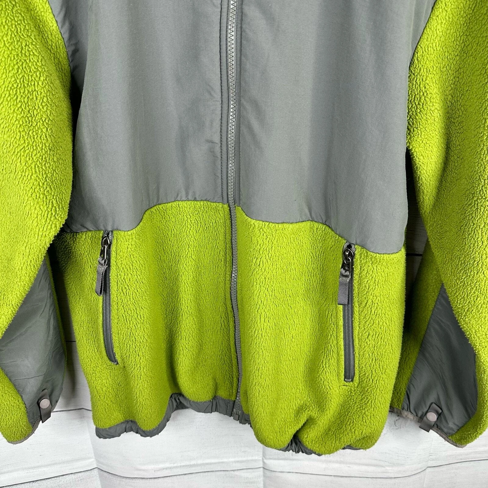 north-face polartec full zip up fleece jacket