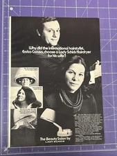 1971 PRINT AD THE BEAUTY SALON BY LADY SCHICK FAMOUS HAIR STYLIST ENRICO CARUSO