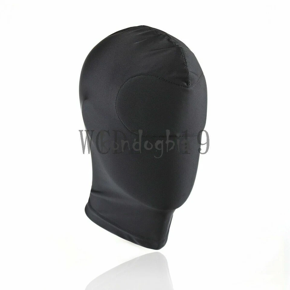 4 Types Roleplay Costume Full Head Face Cover Headgear Mask Hood Restraint Slave - Image 3 of 4